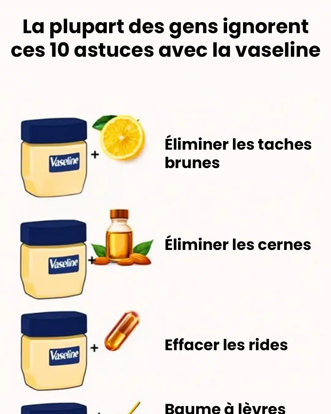 10 astuces avec de la vaseline