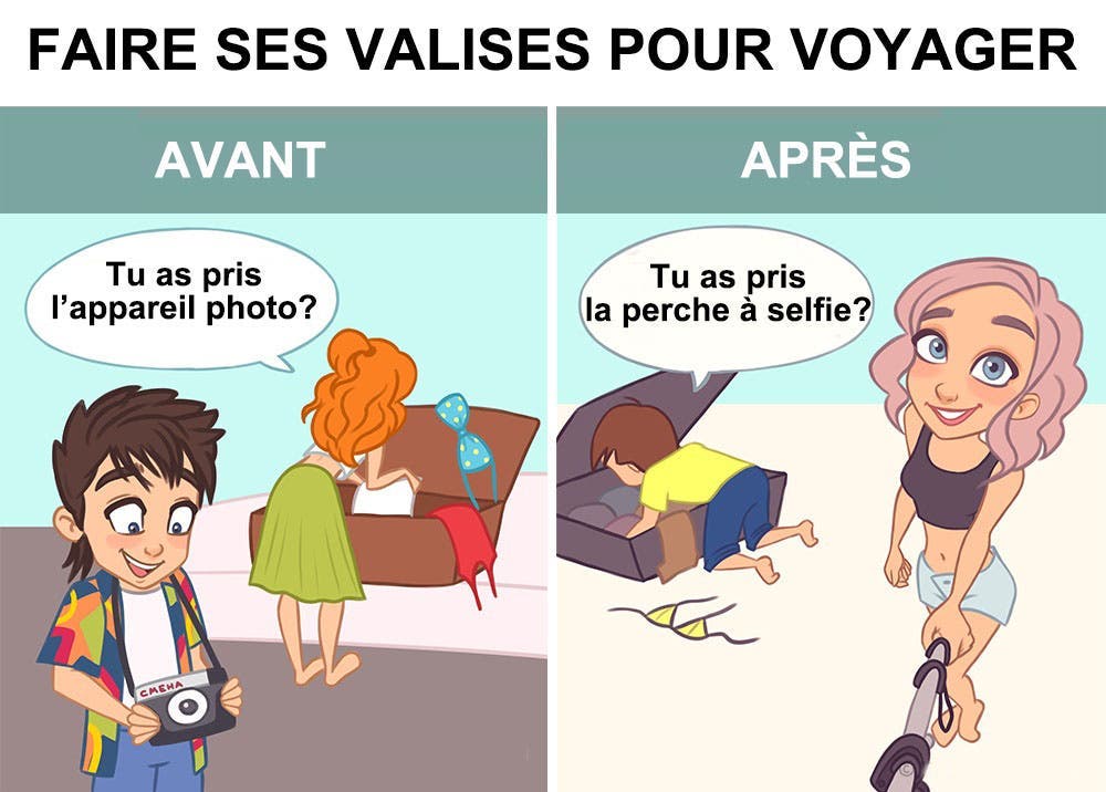illustrations qui montrent à quel point internet a changé nos vies