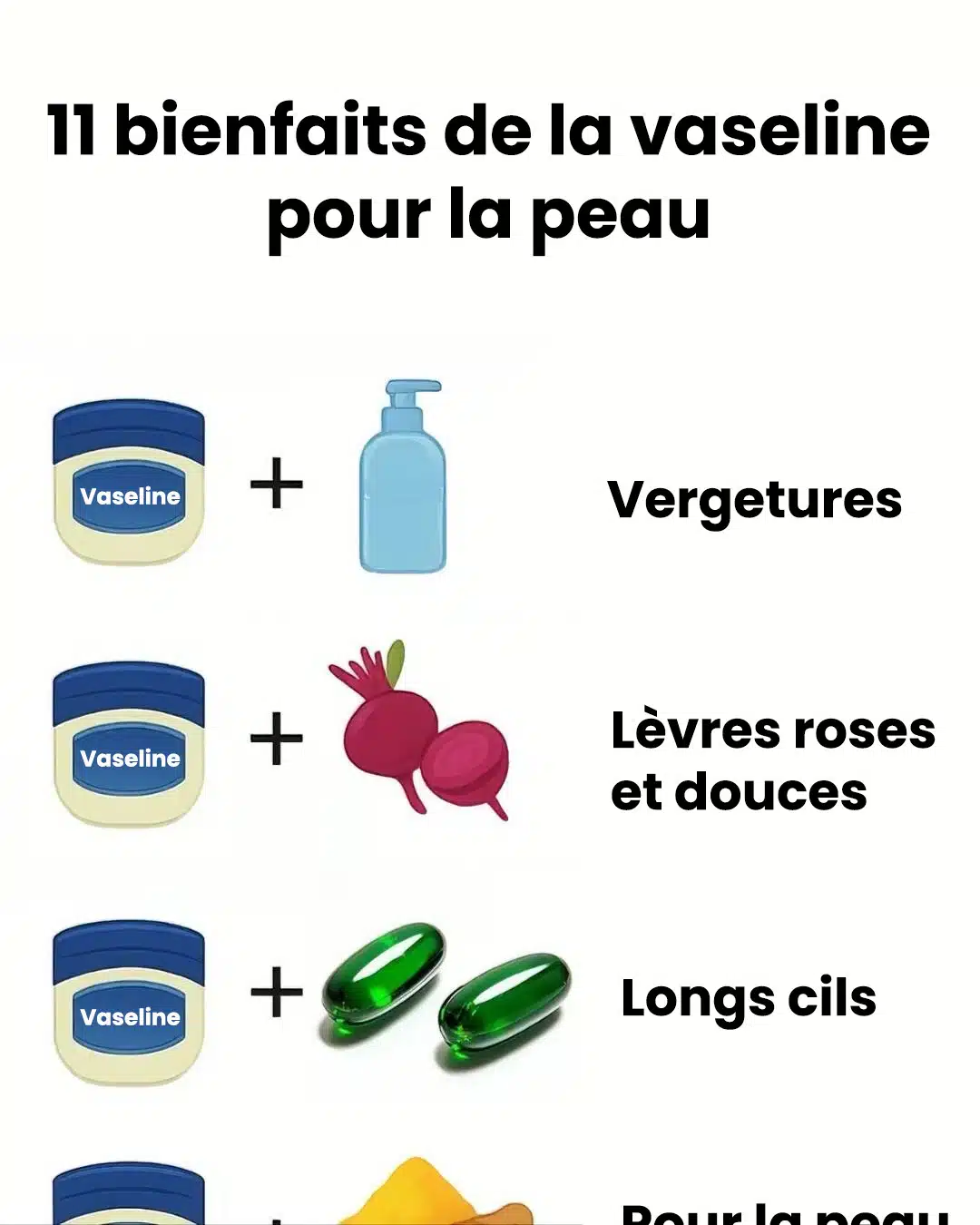 11 astuces avec de la vaseline pour la peau