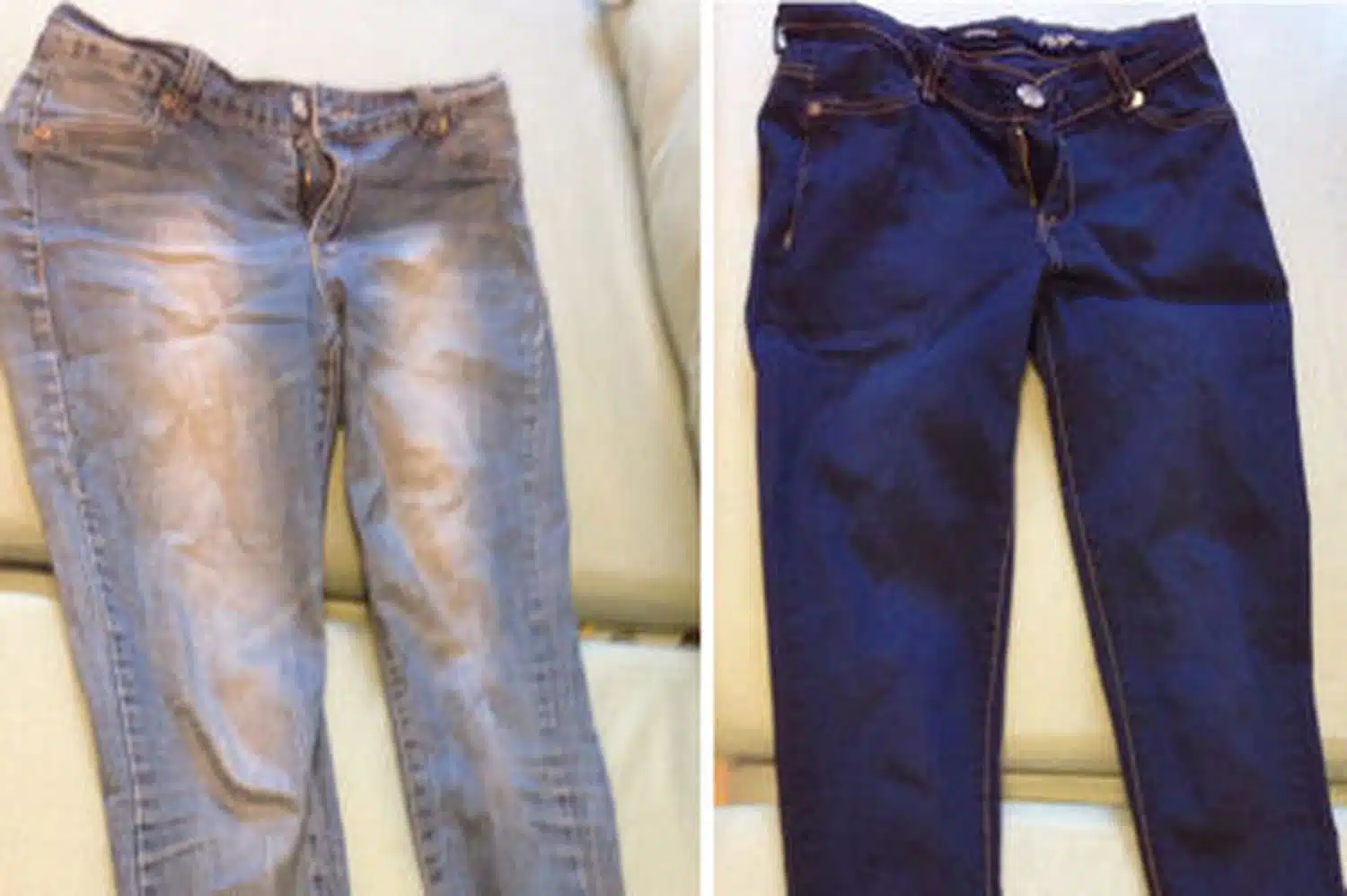 Trempage d'un vêtement dans une bassine