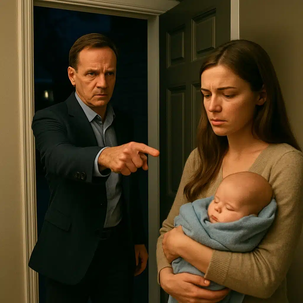 Femme tenant son bébé avec émotion