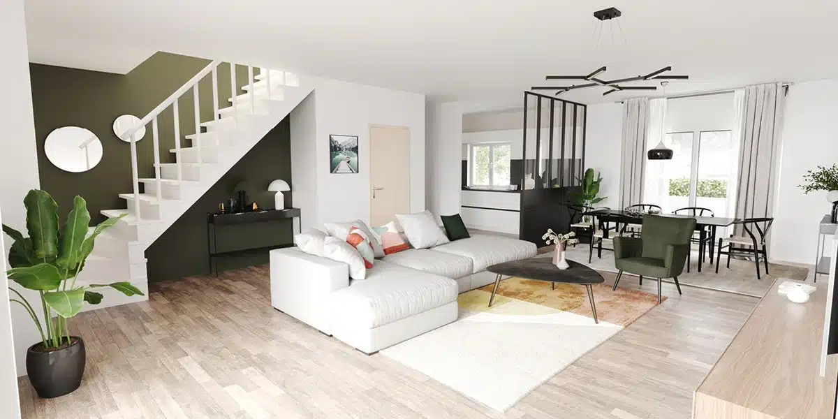 Intérieur chaleureux d'une maison