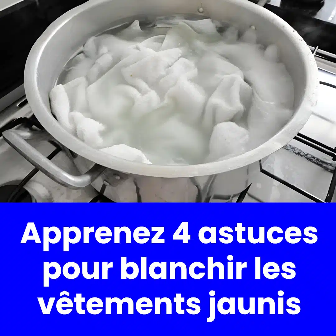 4 astuces pour blanchir les vêtements jaunis