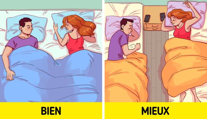Chambre à coucher zen avec literie individuelle et décoration apaisante
