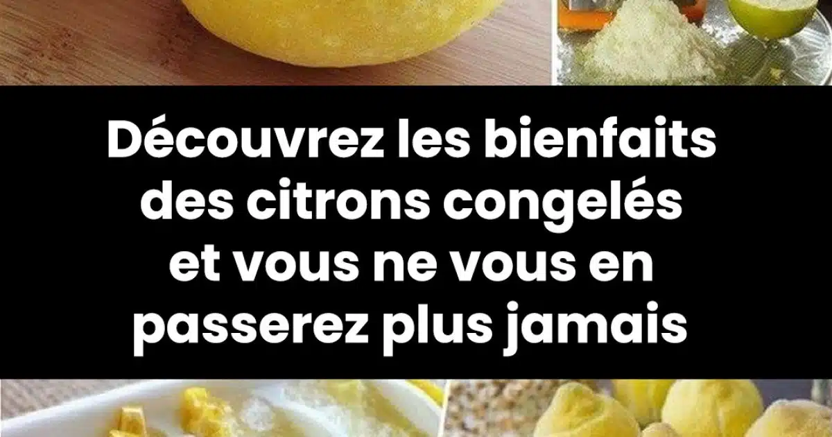7 raisons d’utiliser des citrons congelés