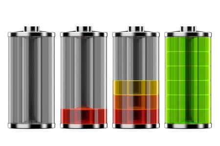 Batterie lithium-ion en coupe