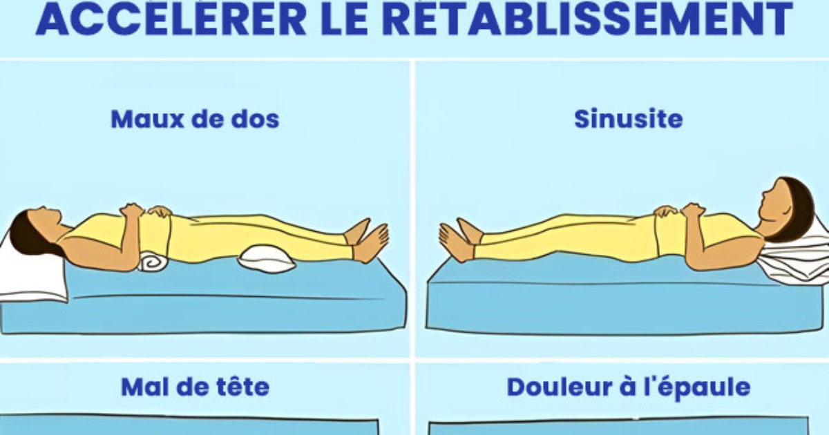 9 positions de sommeil pour accélérer votre rétablissement