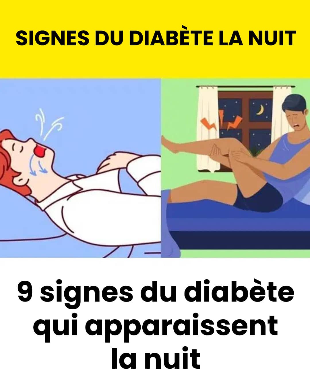 9 signes du diabète qui apparaissent la nuit