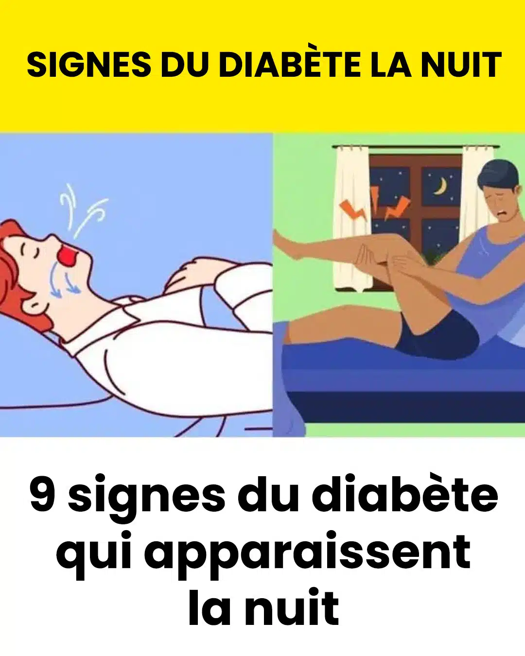 9 signes du diabète qui apparaissent la nuit