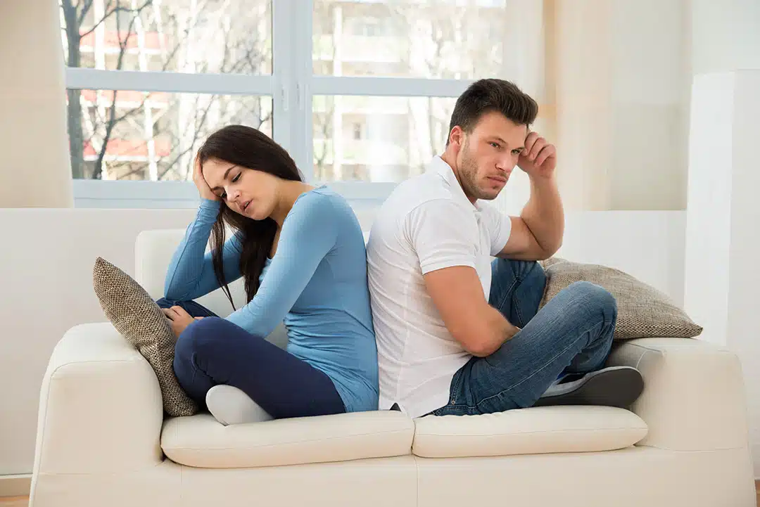 Moment de tendresse entre partenaires