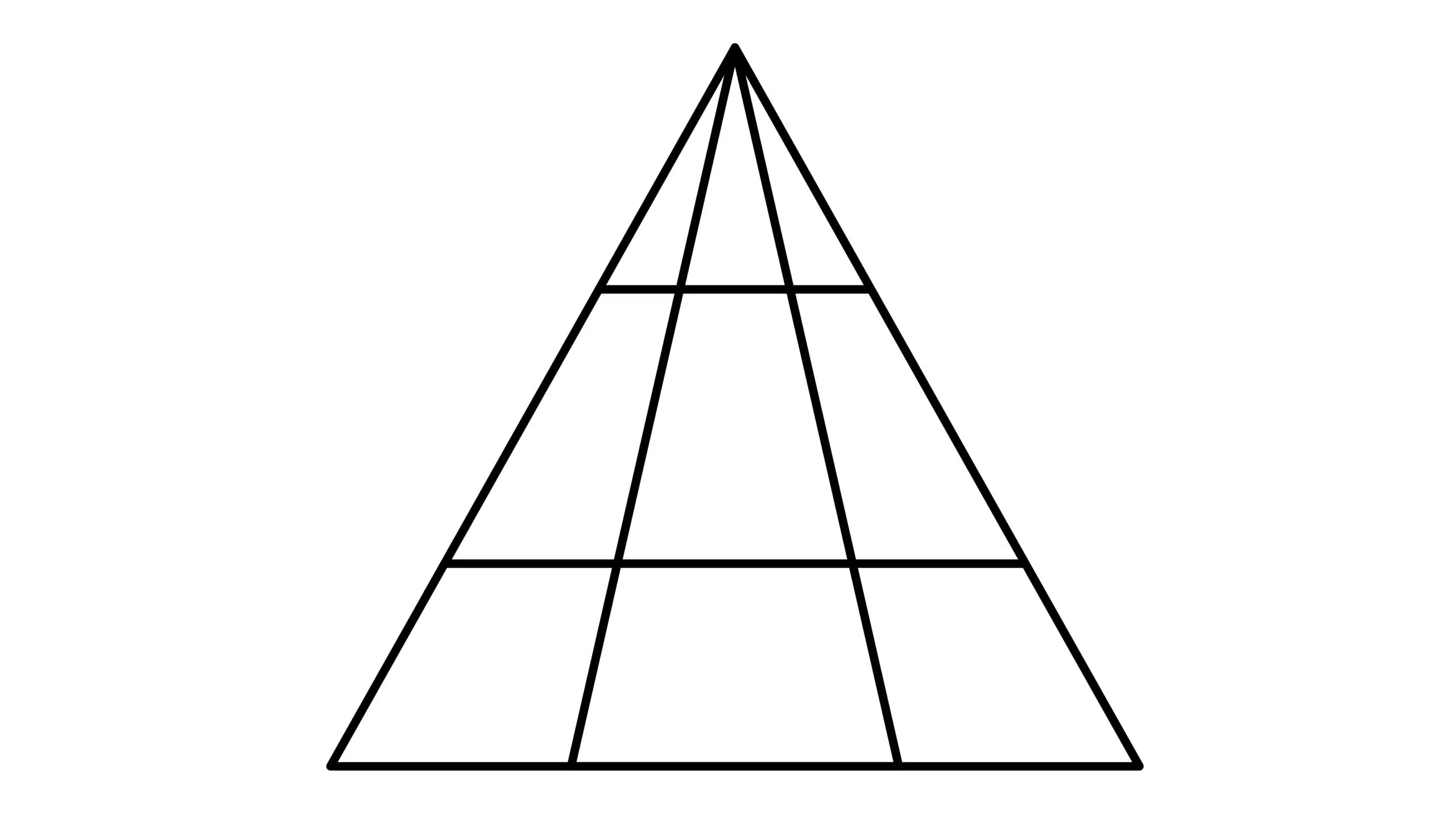 Dessin de triangles imbriqués