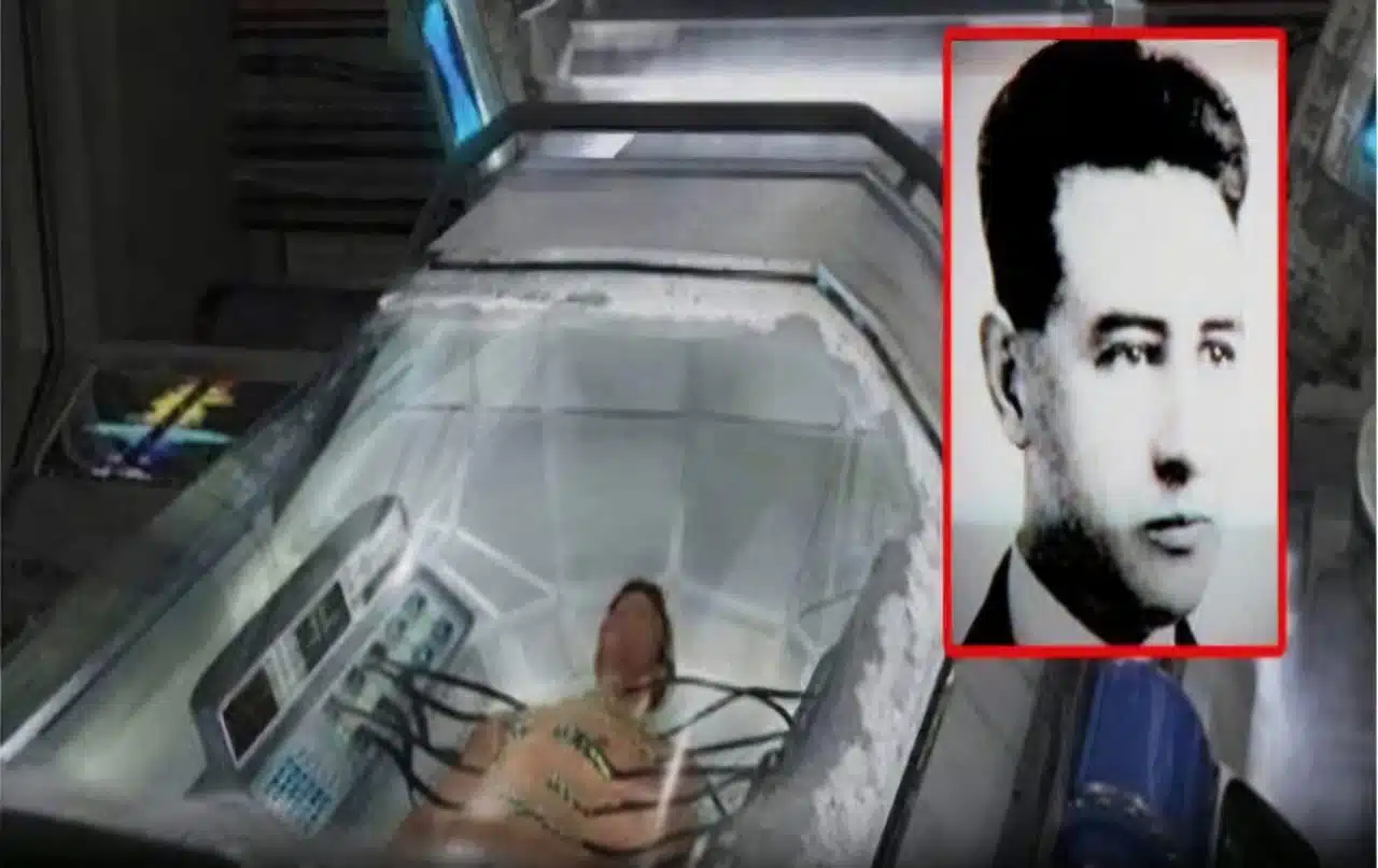 Photo contemporaine d'un laboratoire ou équipement de cryogénie moderne