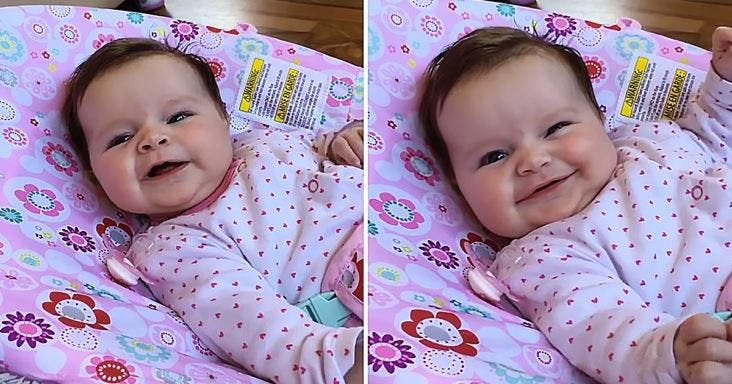 La petite Eela qui sourit