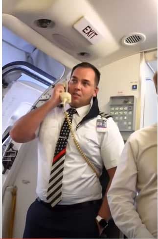 Le mot du pilote avant le décollage de l’avion
