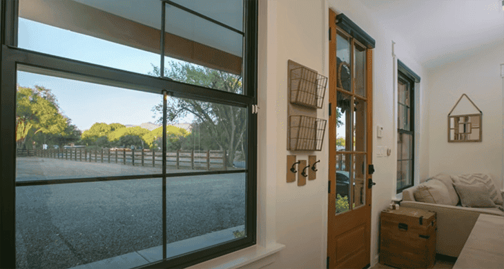 L’entrée de la maison 