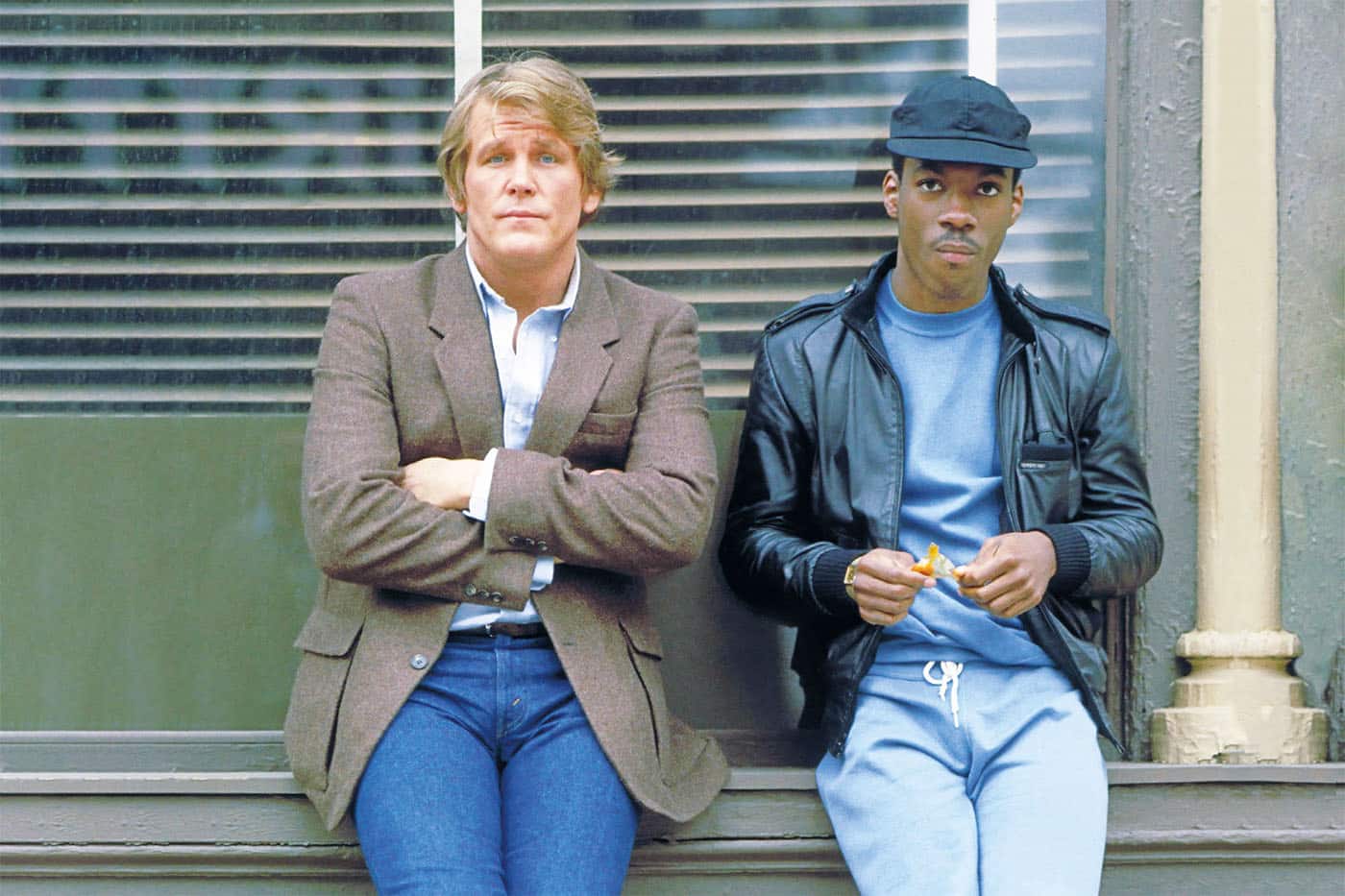 Nick Nolte et Eddie Murphy dans une scène du film 48 Heures