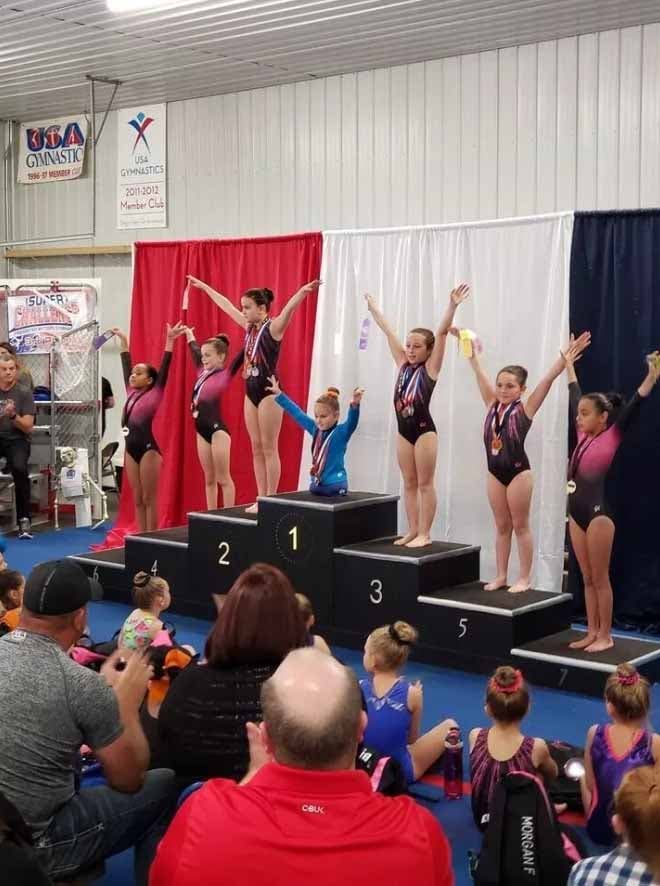 Page en première position sur le podium des gagnantes