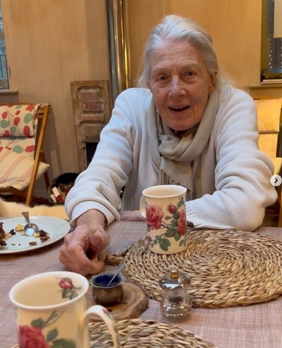 Vanessa Redgrave, souriante