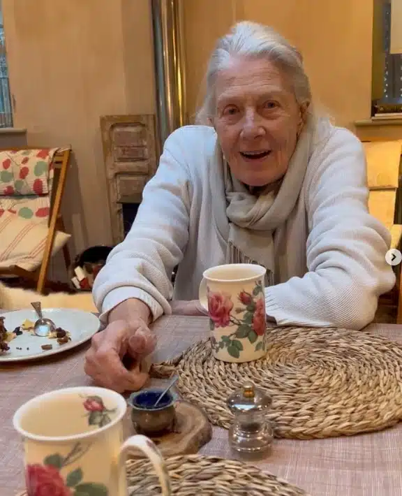 Vanessa Redgrave, souriante