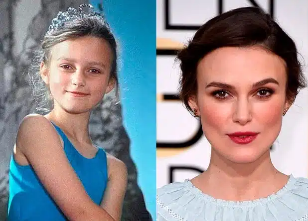 Keira Knightley enfant espiègle