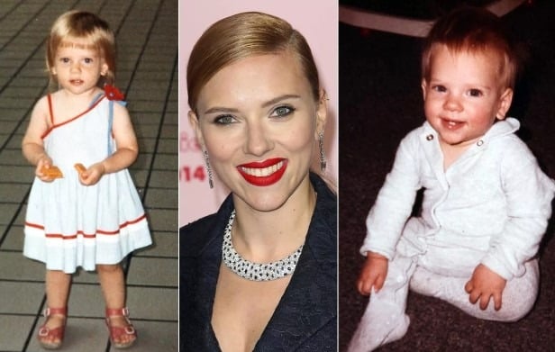 Scarlett Johansson petite fille aux boucles blondes