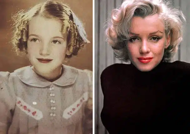 Marilyn Monroe jeune fille rêveuse