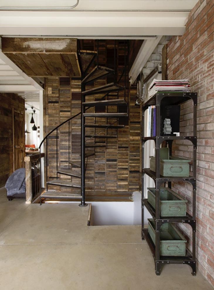 Un escalier en colimaçon 