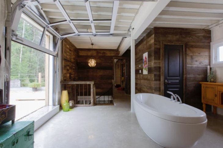 Une baignoire 