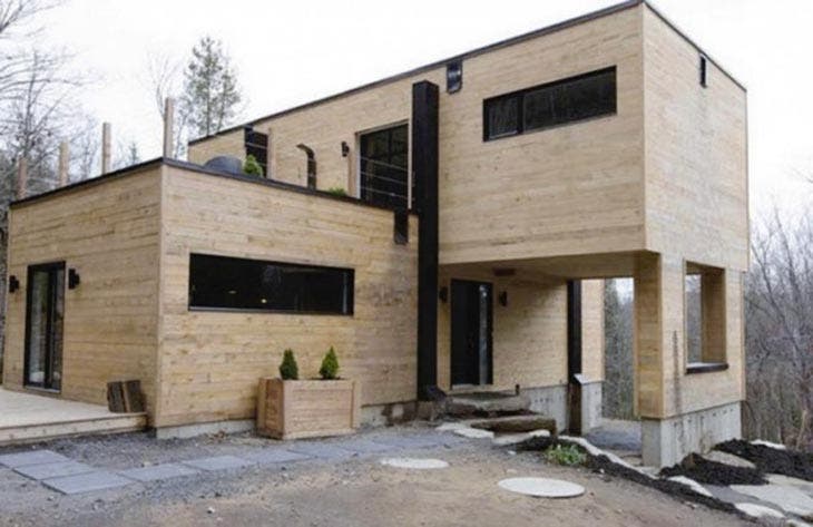 Une maison en pin 