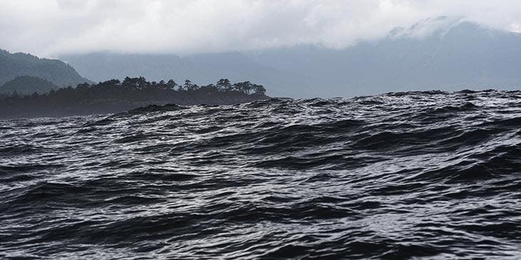 Vagues dans l'océan