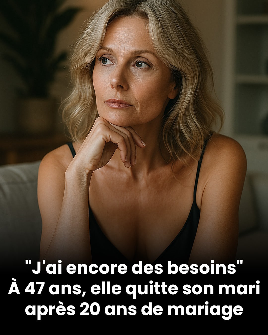 À 47 ans, elle met fin à 20 ans de mariage, consciente qu’elle avait encore des attentes non comblées