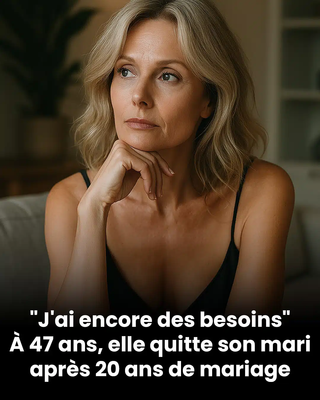 À 47 ans, elle met fin à 20 ans de mariage, consciente qu’elle avait encore des attentes non comblées