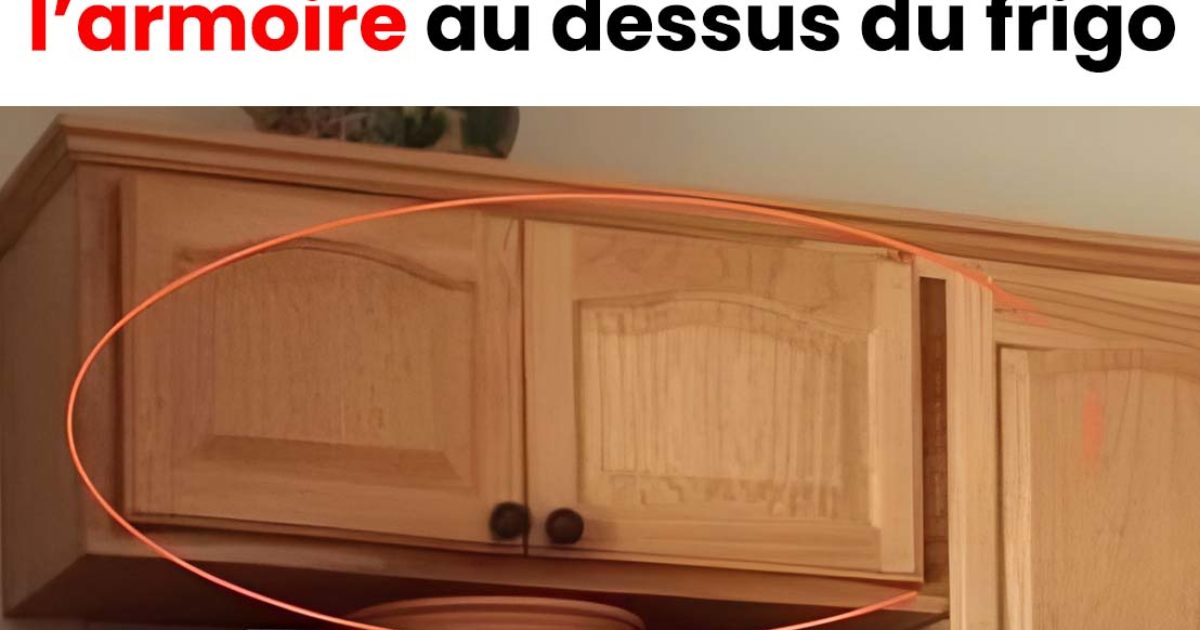 À quoi sert l’armoire au dessus du frigo ?