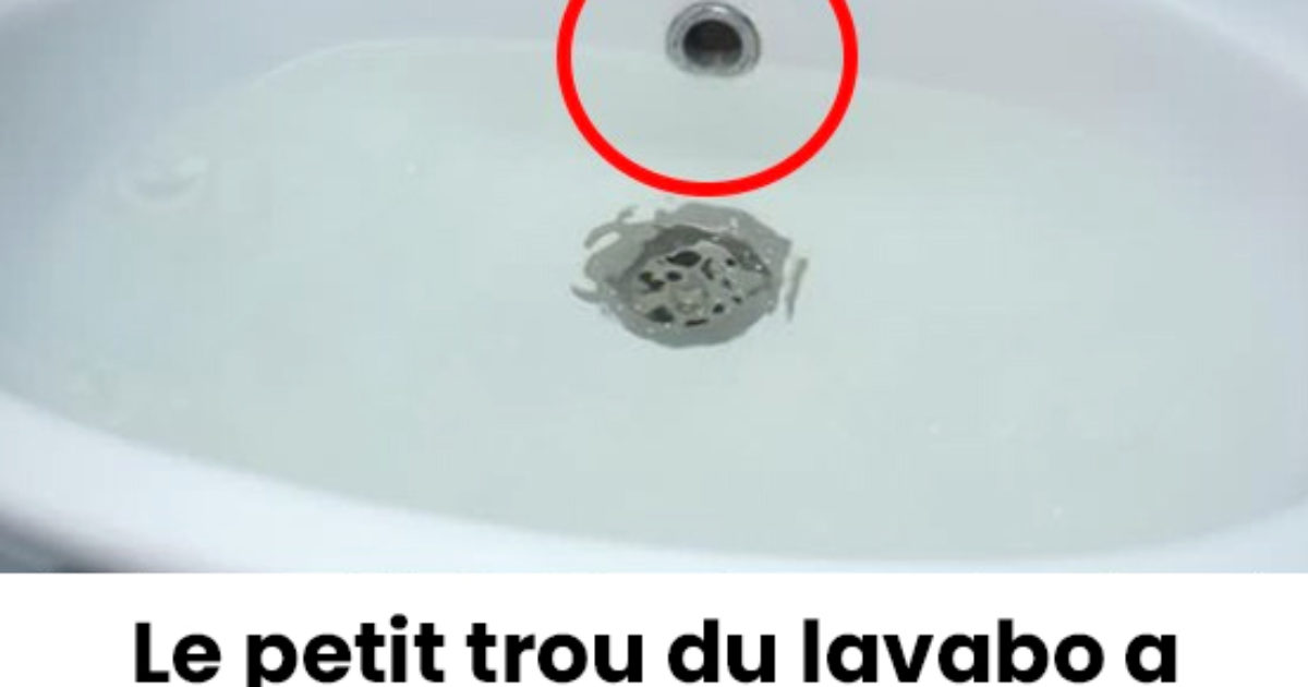 À quoi sert le petit trou du lavabo ?