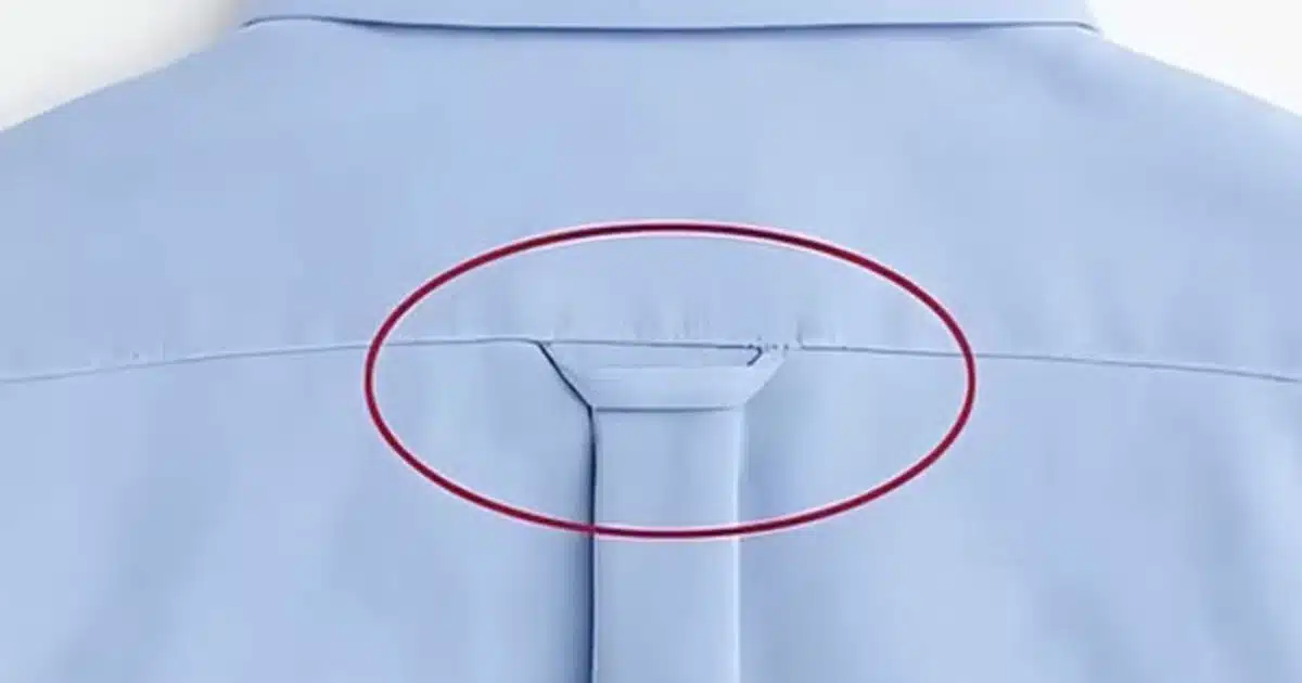 A quoi sert vraiment la boucle située dans le dos d’une chemise ?