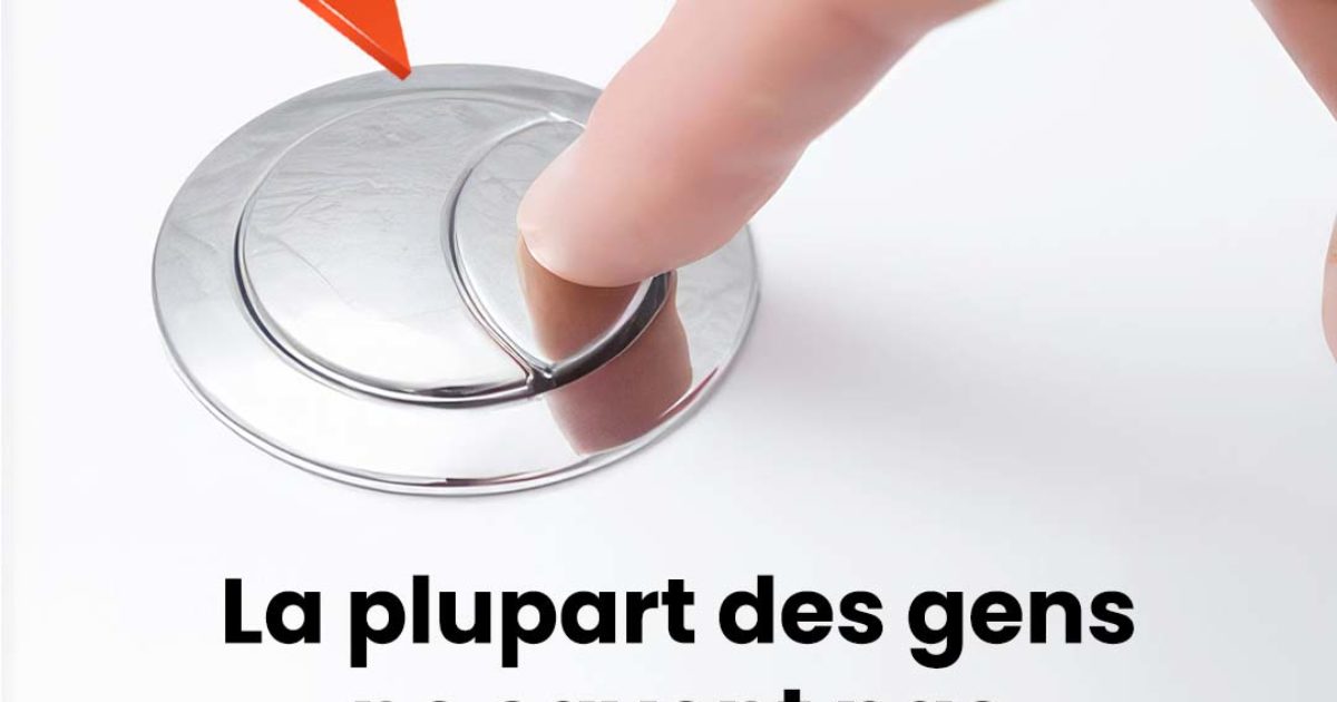 À quoi servent les deux boutons des toilettes ?