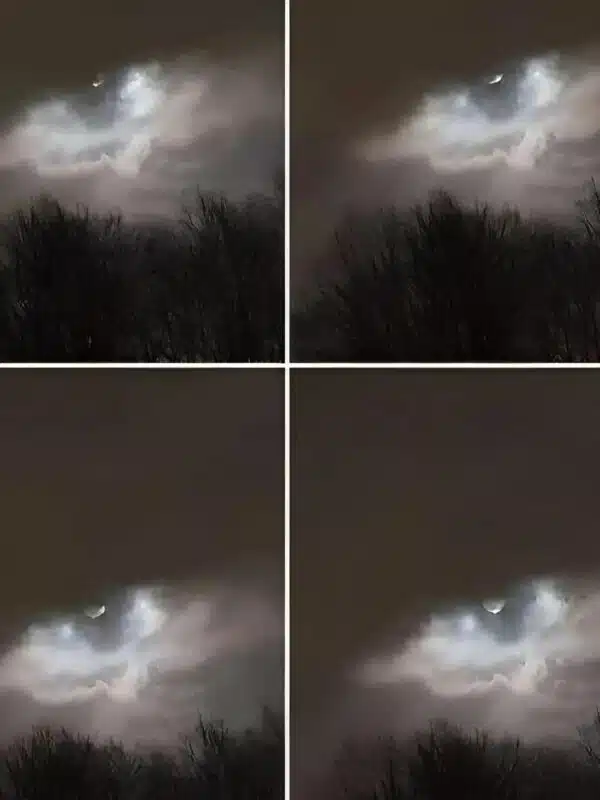 Autre angle de la formation nuageuse au-dessus de l'eau