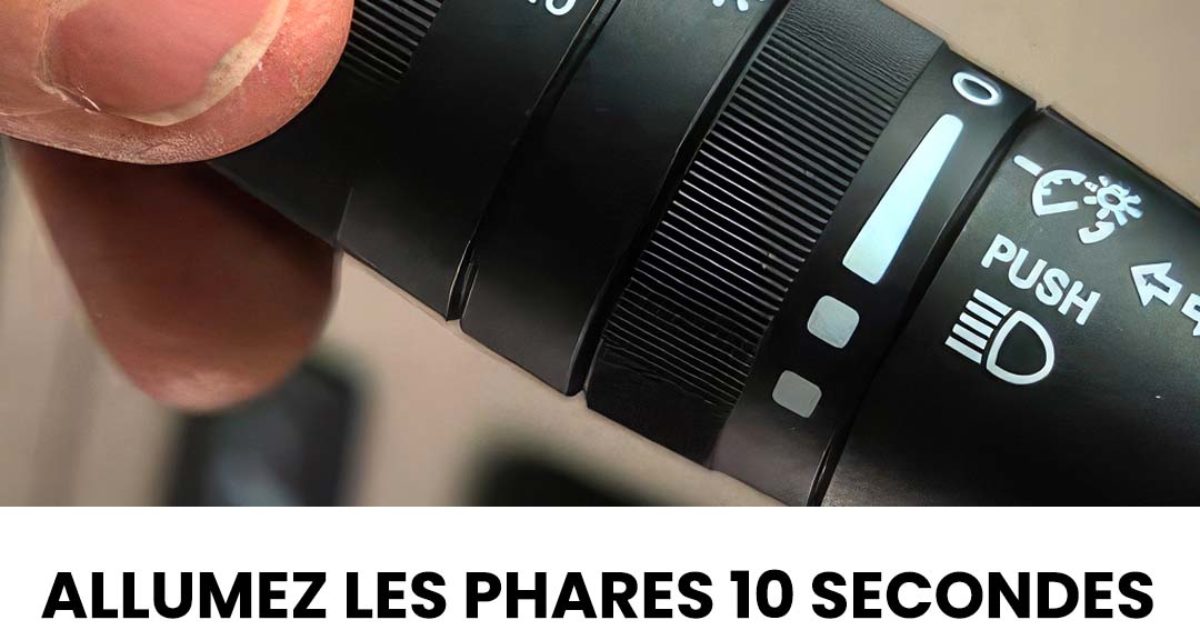 Activez vos phares pour 10 secondes avant de démarrer pour économiser de l’argent