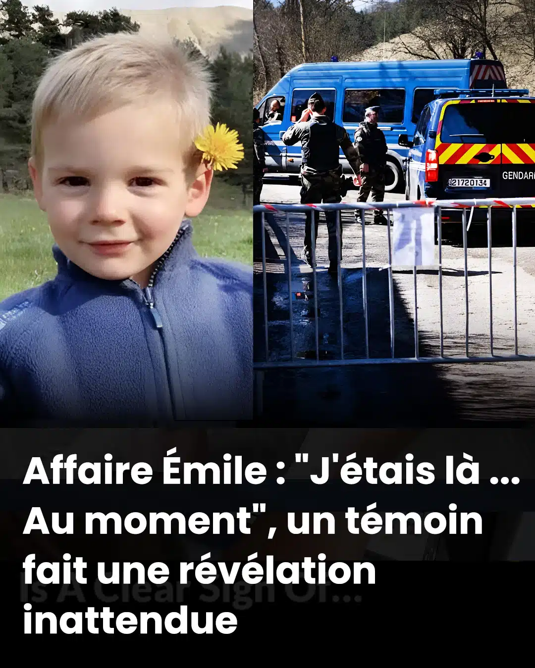 Affaire Émile : "J’étais présent… À l’instant même", un témoin livre une révélation surprenante