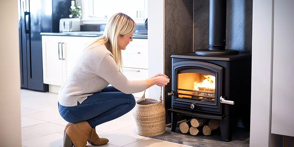 Démarrage d'un poêle de masse