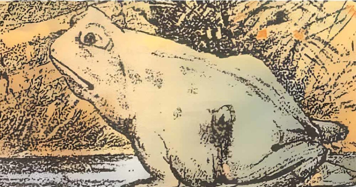 Arrivez-vous à voir le cheval qui se cache dans ce dessin de grenouille ?