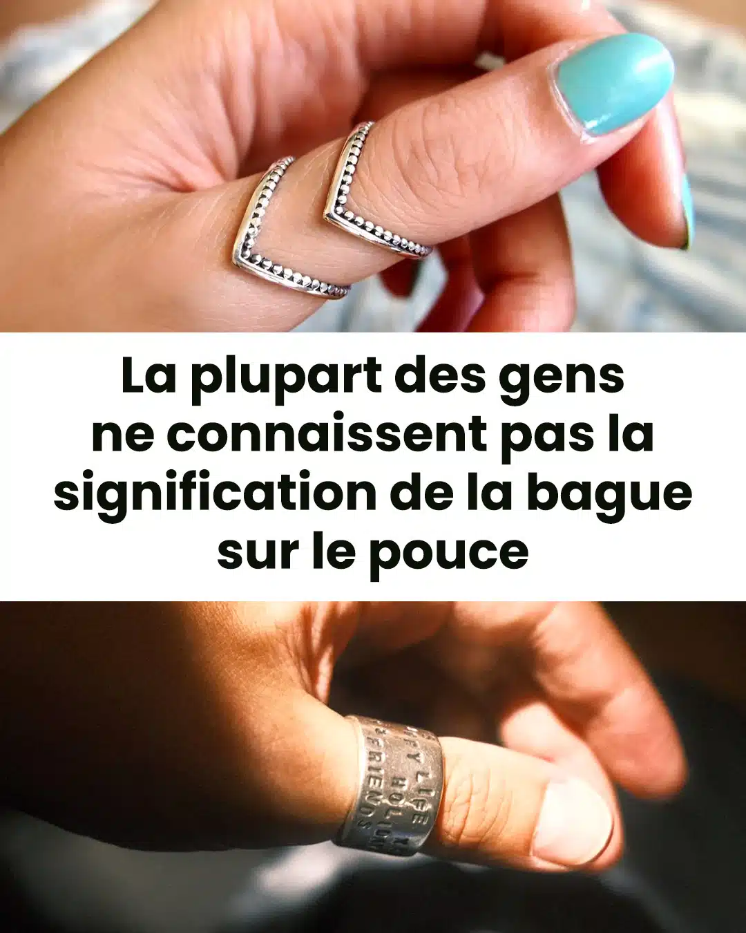 Bague sur le pouce : quelles significations ?