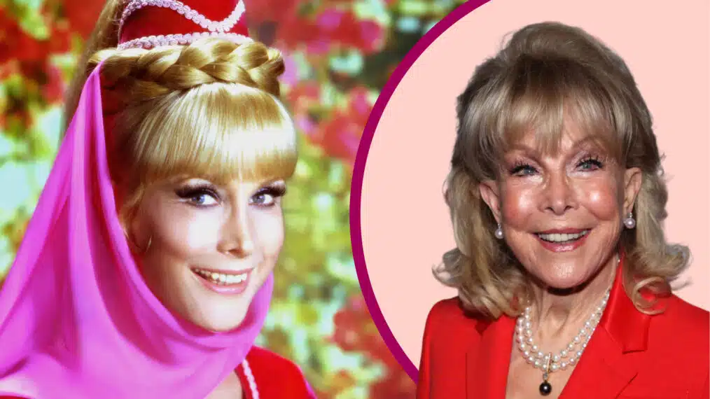 Comparaison photos de jeunesse et récentes de Barbara Eden