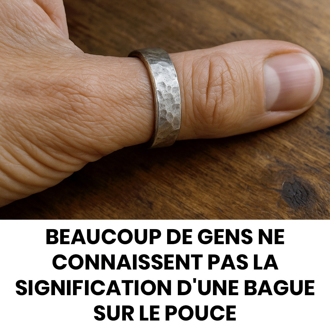 Beaucoup ignorent ce que symbolise une bague au pouce