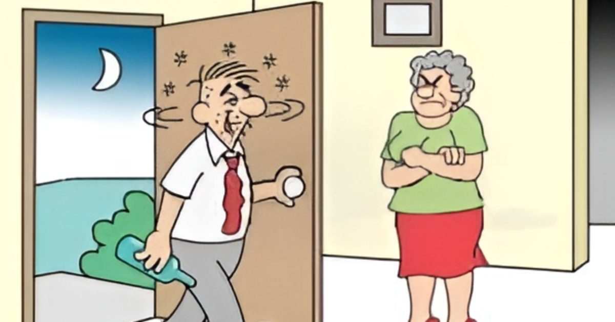 Bob rentre un soir complètement ivre et se glisse dans le lit aux côtés de sa femme