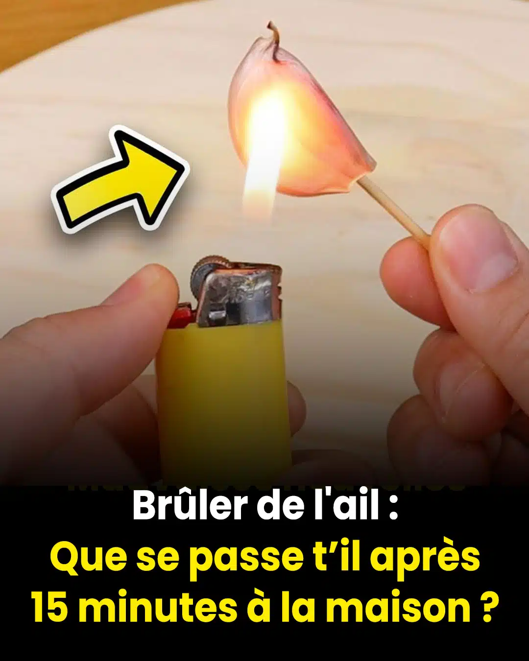 Brûler de l'ail à la maison et voyez ce qui se produit après 15 minutes