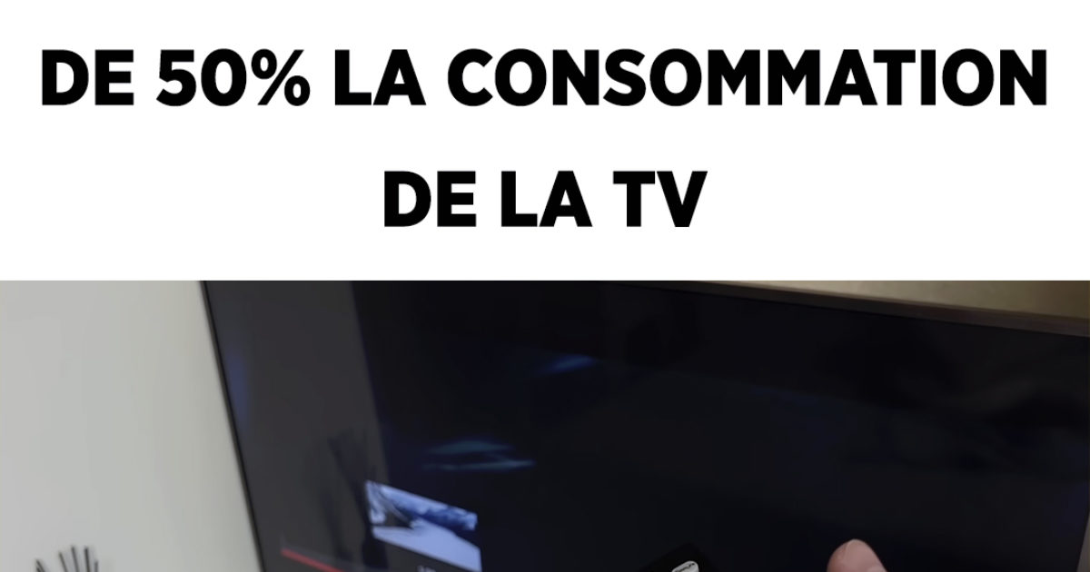 Ce bouton de la télécommande réduit de 50% la consommation de la TV