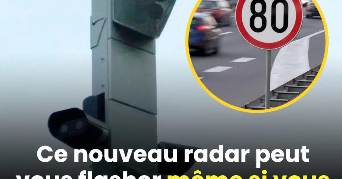 Ce nouveau radar est capable de vous flasher même sans excès de vitesse