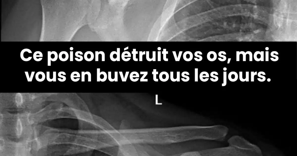 Ce produit présente un risque pour les os, et beaucoup de gens en consomment chaque jour