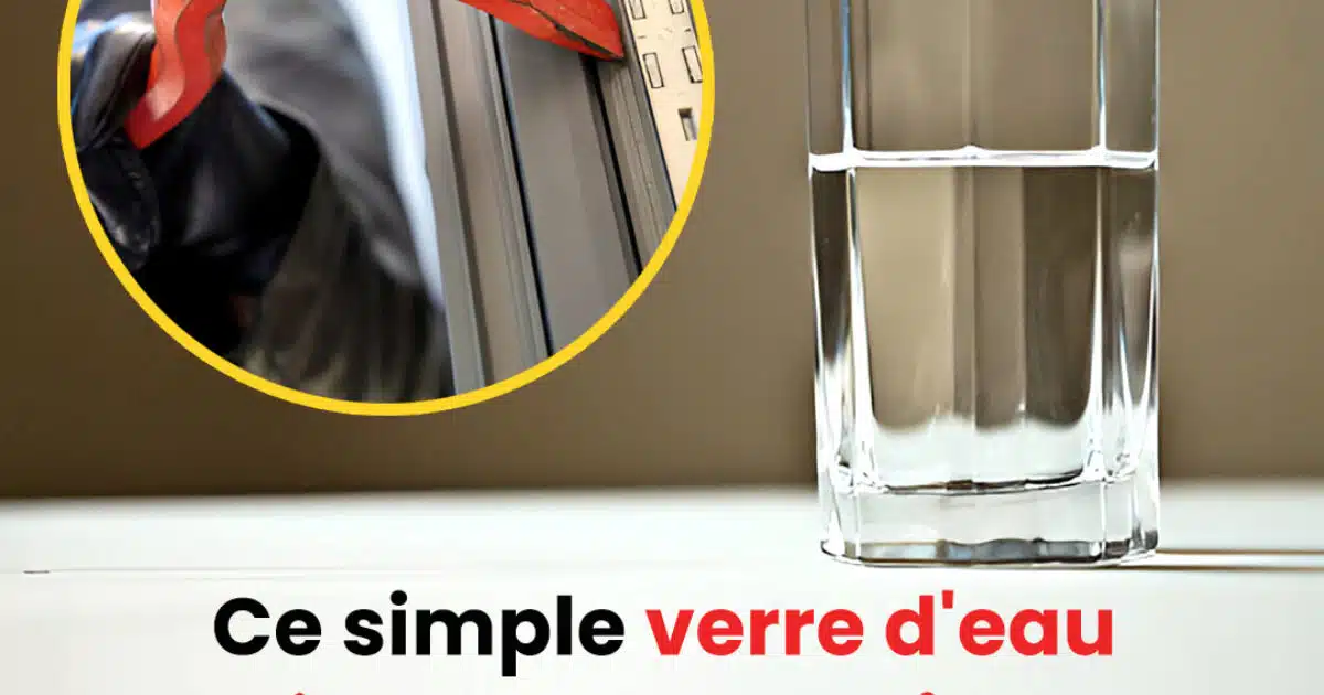 Ce simple verre d'eau empêche les cambriolages, voici où le placer (et pourquoi)